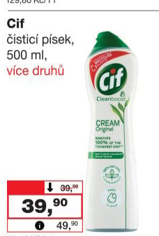 Krémový čistič Cif Cream
