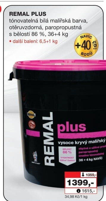 Malířský nátěr Plus Remal