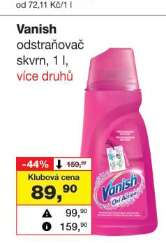 Odstraňovač skvrn gelový Vanish Oxi Action