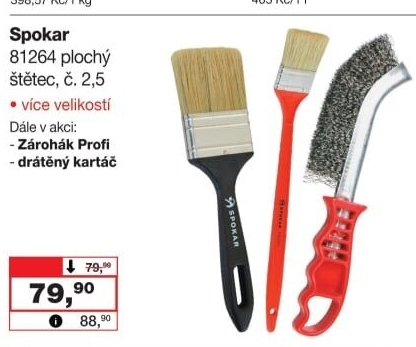 Plochý malířský štětec Spokar