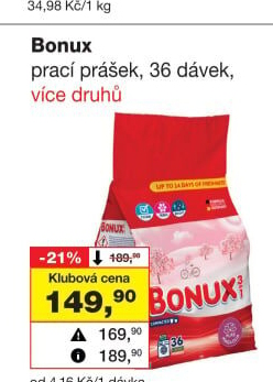 Prací prášek Bonux