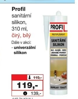 Sanitární silikon Profil