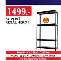 Kovový regál