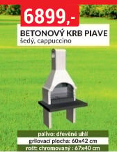 Zahradní betonový krb Piave