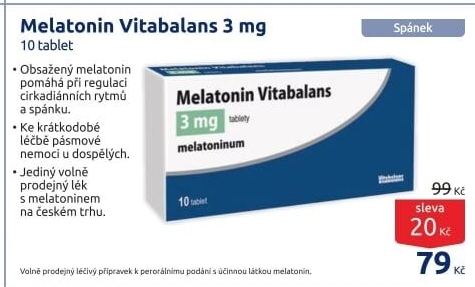 Doplněk stravy Melatonin Vitabalans