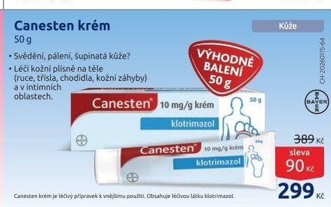 Krém antimykotický Canesten