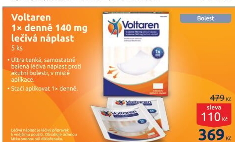 Náplasti léčivé Voltaren