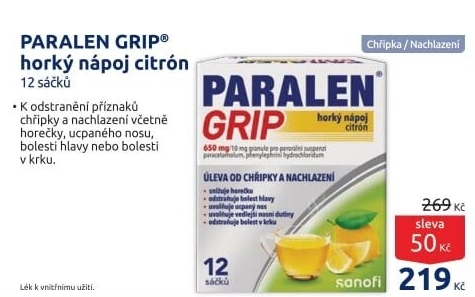 Nápoj horký Paralen Grip