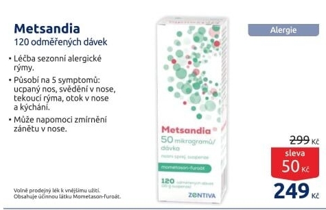Nosní sprej Metsandia