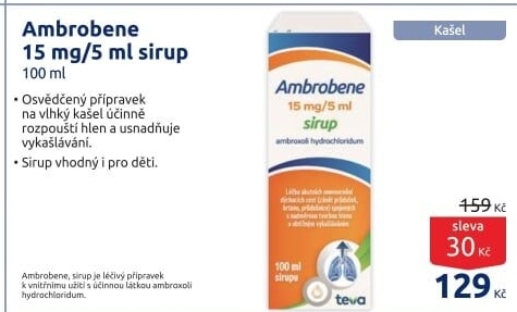 Sirup proti kašli Ambrobene Teva