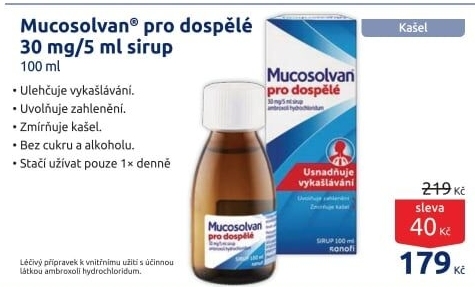 Sirup proti kašli Mucosolvan