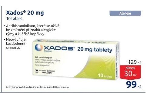 Tablety na alergii Xados