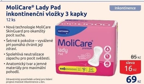 Vložky dámské inkontinenční Lady MoliCare Hartmann