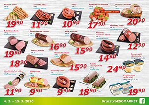 akční leták ESO MARKET 4.3.2026-15.3.2026