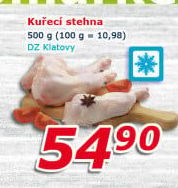 Kuřecí stehna mražená DZ Klatovy