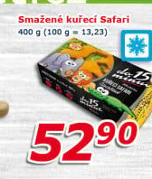 Nugetky kuřecí smažené mražené Safari Vodňanské kuře
