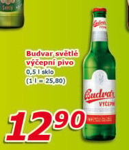 Pivo světlé výčepní Budweiser Budvar
