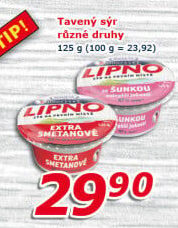 Tavený sýr Jihočeské Lipno Madeta