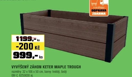 Záhon MapleTroughBrown