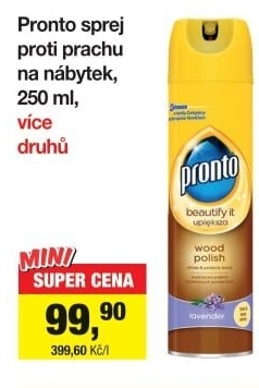 Čistič proti prachu ve spreji Pronto