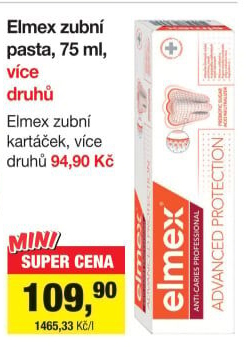 Kartáček na zuby Elmex