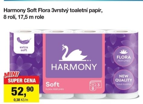 Toaletní papír 3vrstvý Harmony