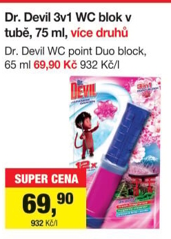 WC blok bodový 3v1 Dr. Devil