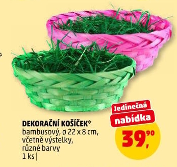 Dekorační košík velikonoční