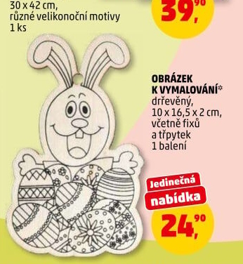 Dřevěná omalovánka