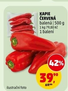 Paprika červená kapie