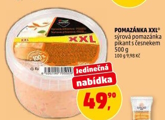 Pikantní sýrová pomazánka s česnekem Gastro