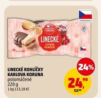 Rohlíčky linecké Karlova Koruna