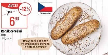 Cereální rohlík