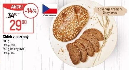 Chléb vícezrnný