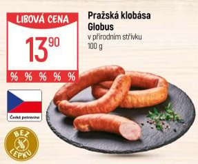 Pražská klobása Globus