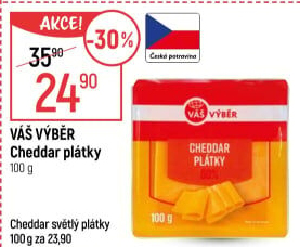 Sýr Cheddar Váš Výběr