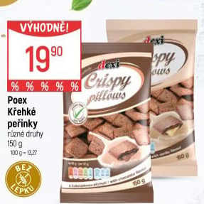Cereálie bez lepku Crispy Pillows Dexi