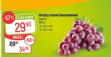 Hrozny tmavé bezsemenné