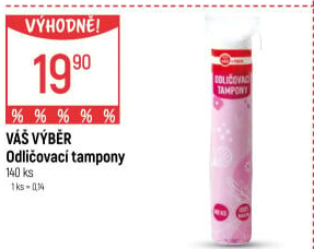 Odličovací tampony Váš Výběr