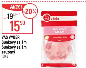 Salám šunkový zauzený váš Výběr