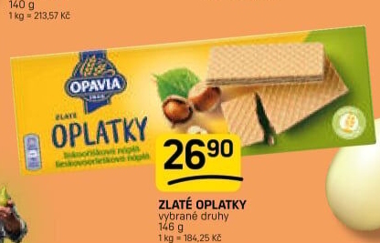 Oplatky Zlaté Opavia
