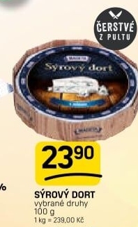 Sýrový dort tavený Madeta