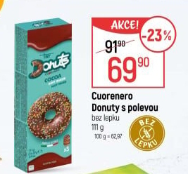 Donut bez lepku Cuorenero
