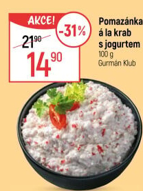 Pomazánka a la krab s jogurtem