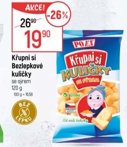 Snack Kuličky sýrové Křupni si Poex