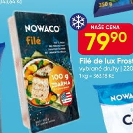 Rybí filé mražené Nowaco