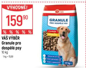 Granule pro psy Váš Výběr