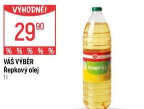 Olej řepkový Váš Výběr