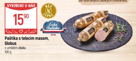 Paštika s telecím masem Játrovka Globus