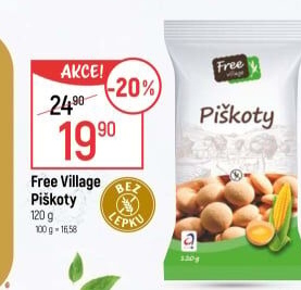 Piškoty bez lepku Free Village